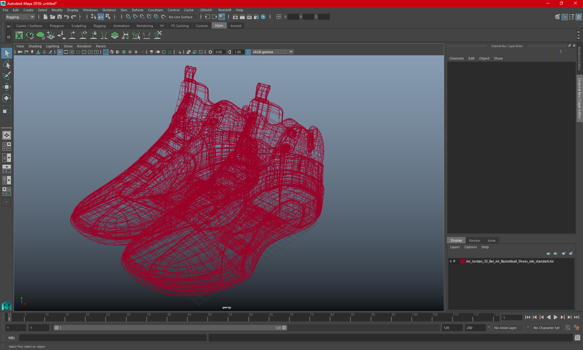 3D Air Jordan 35 Bel-Air Basketball Shoes model