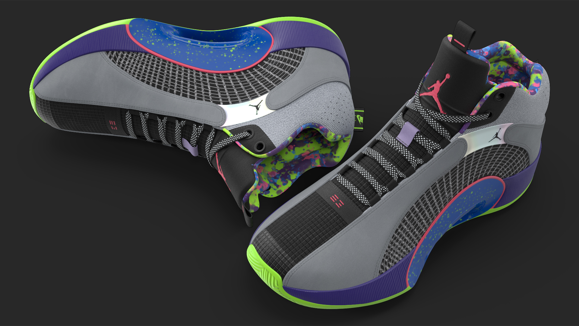 3D Air Jordan 35 Bel-Air Basketball Shoes model