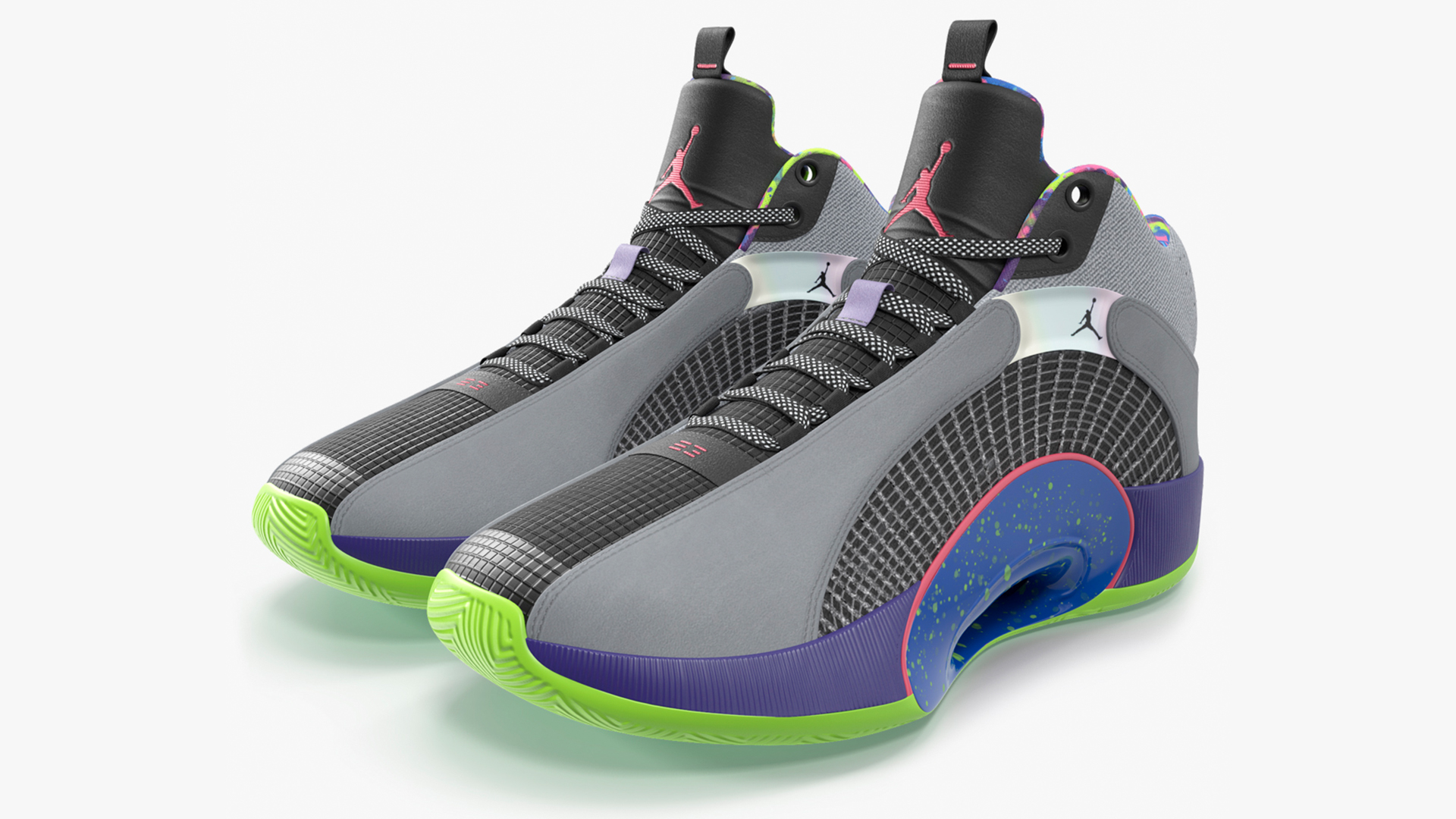 3D Air Jordan 35 Bel-Air Basketball Shoes model