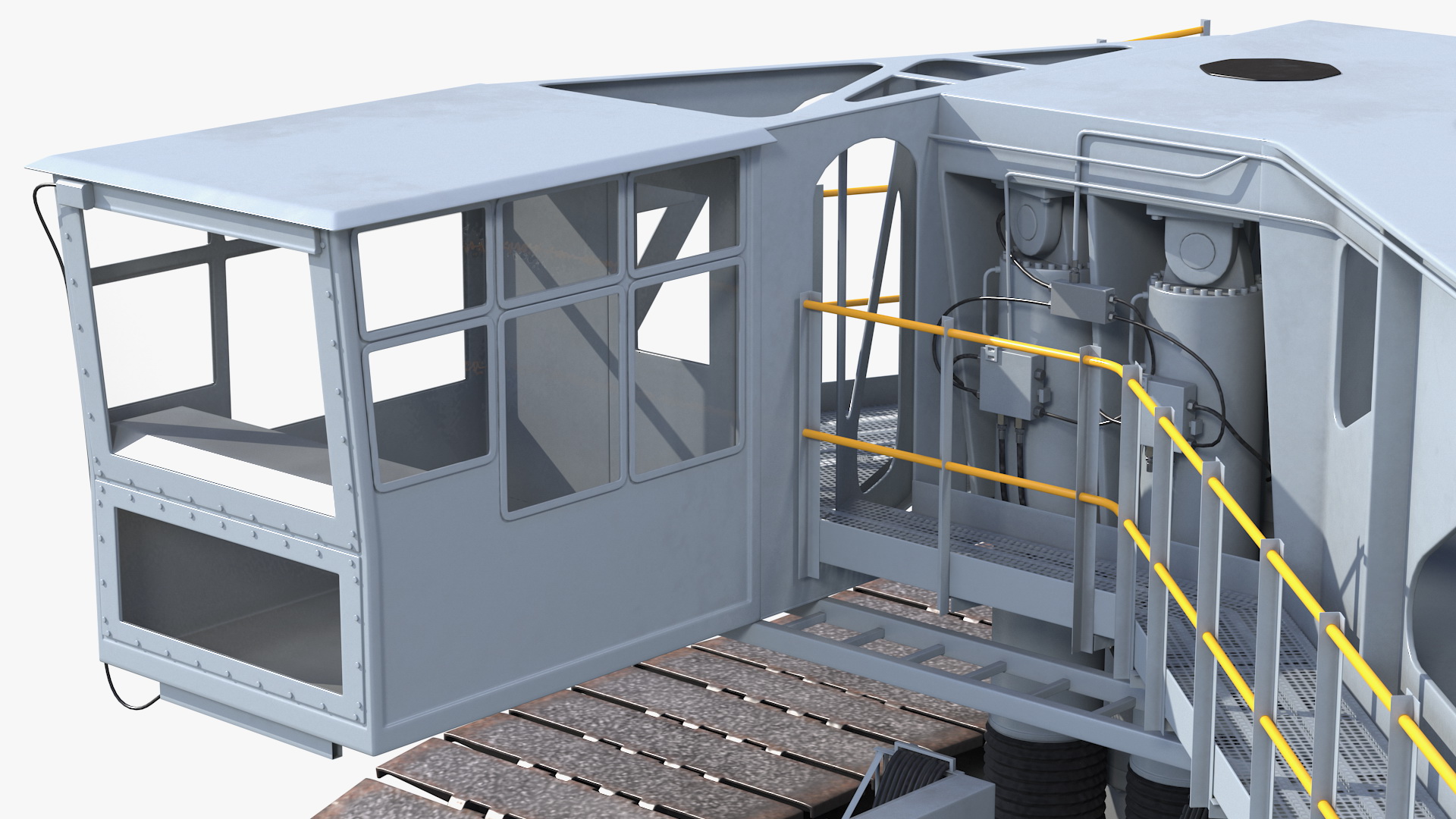 3D model NASA Missile Crawler Transporter Facilities Rigged