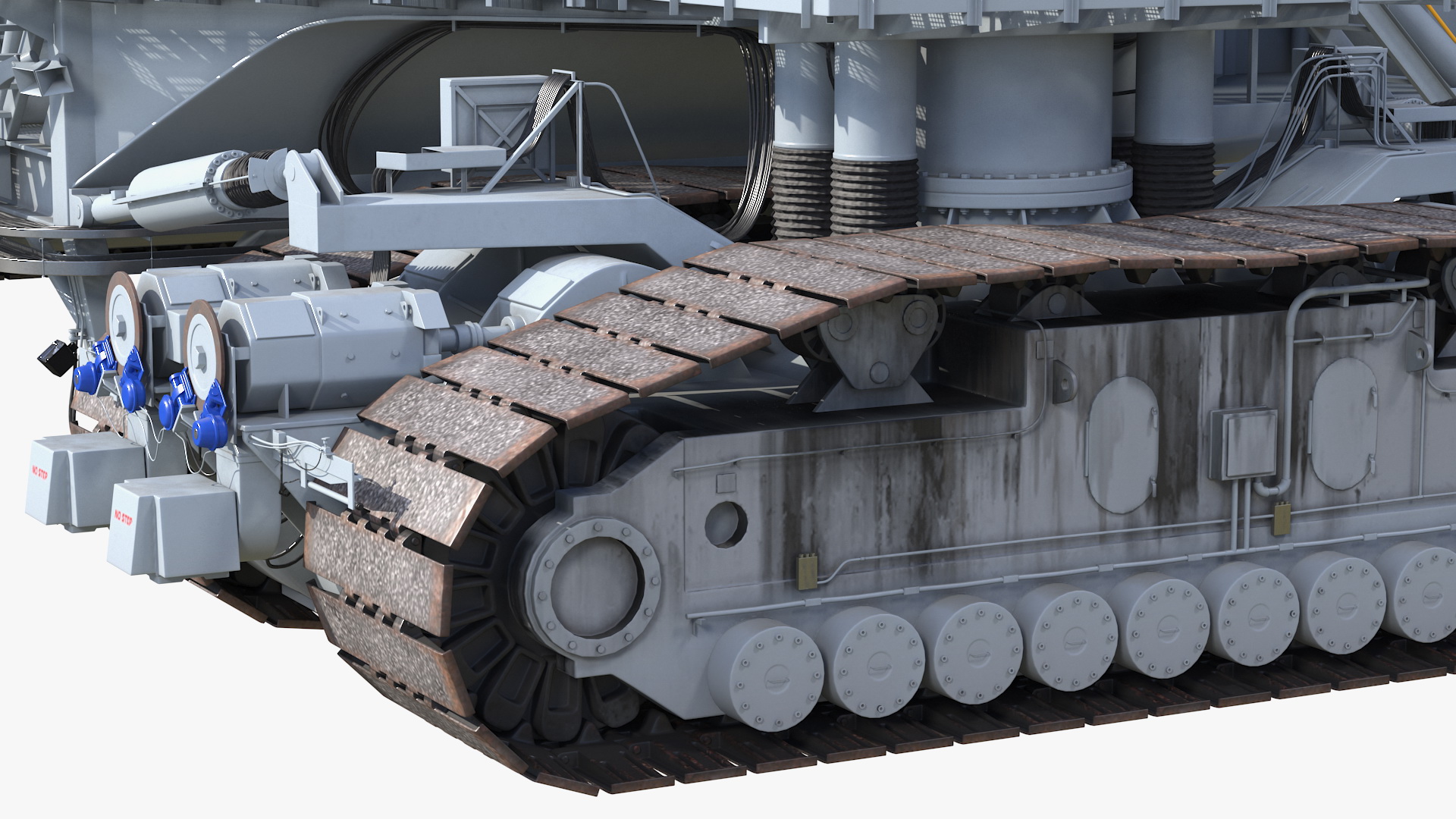 3D model NASA Missile Crawler Transporter Facilities Rigged