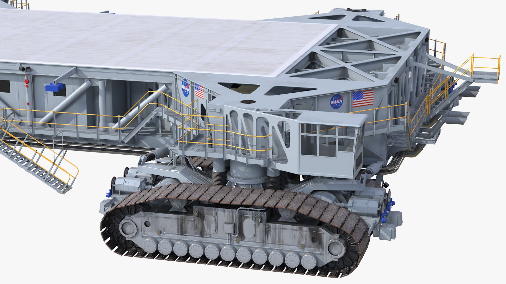 3D model NASA Missile Crawler Transporter Facilities Rigged