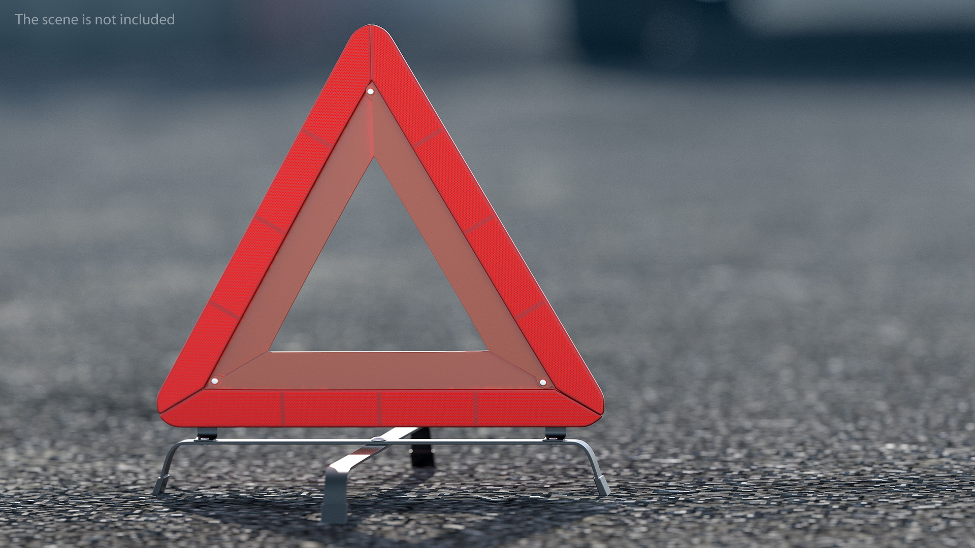 3D Emergency Warning Triangle