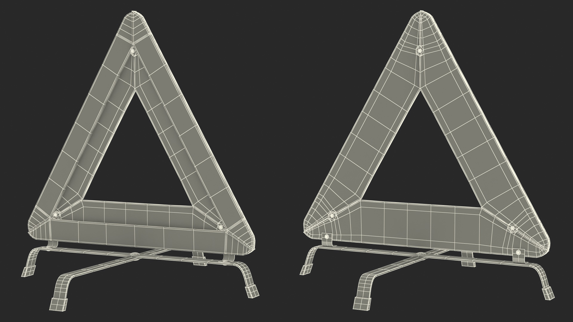 3D Emergency Warning Triangle