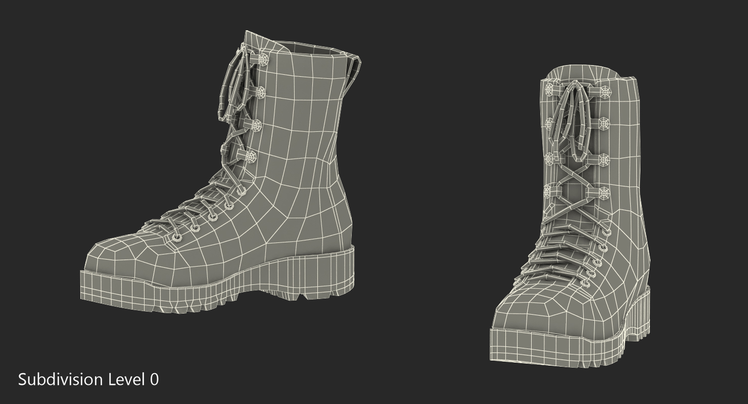 Belleville 795 Desert Waterproof Insulated Combat Boot 3D model