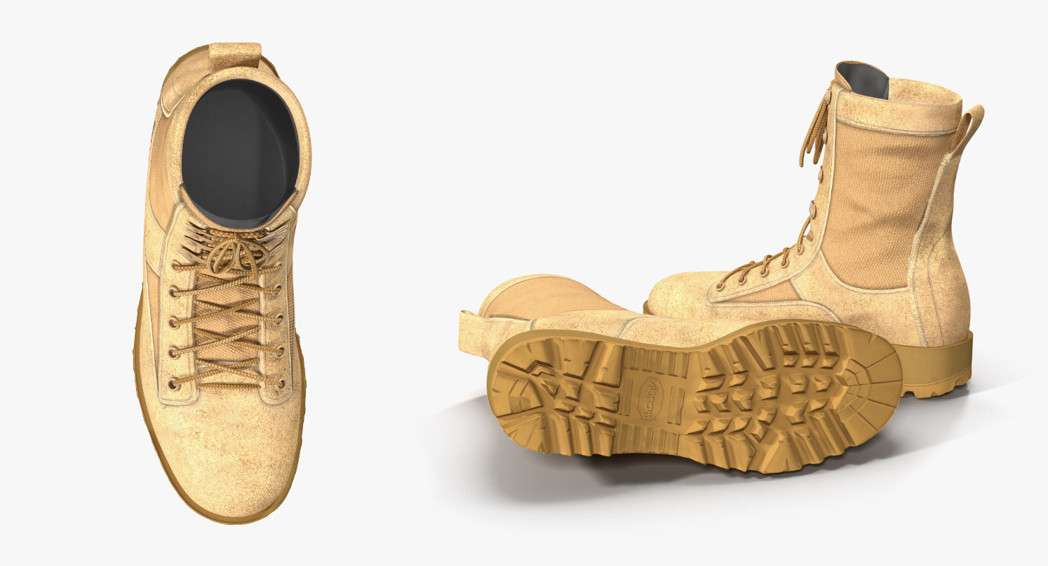 Belleville 795 Desert Waterproof Insulated Combat Boot 3D model