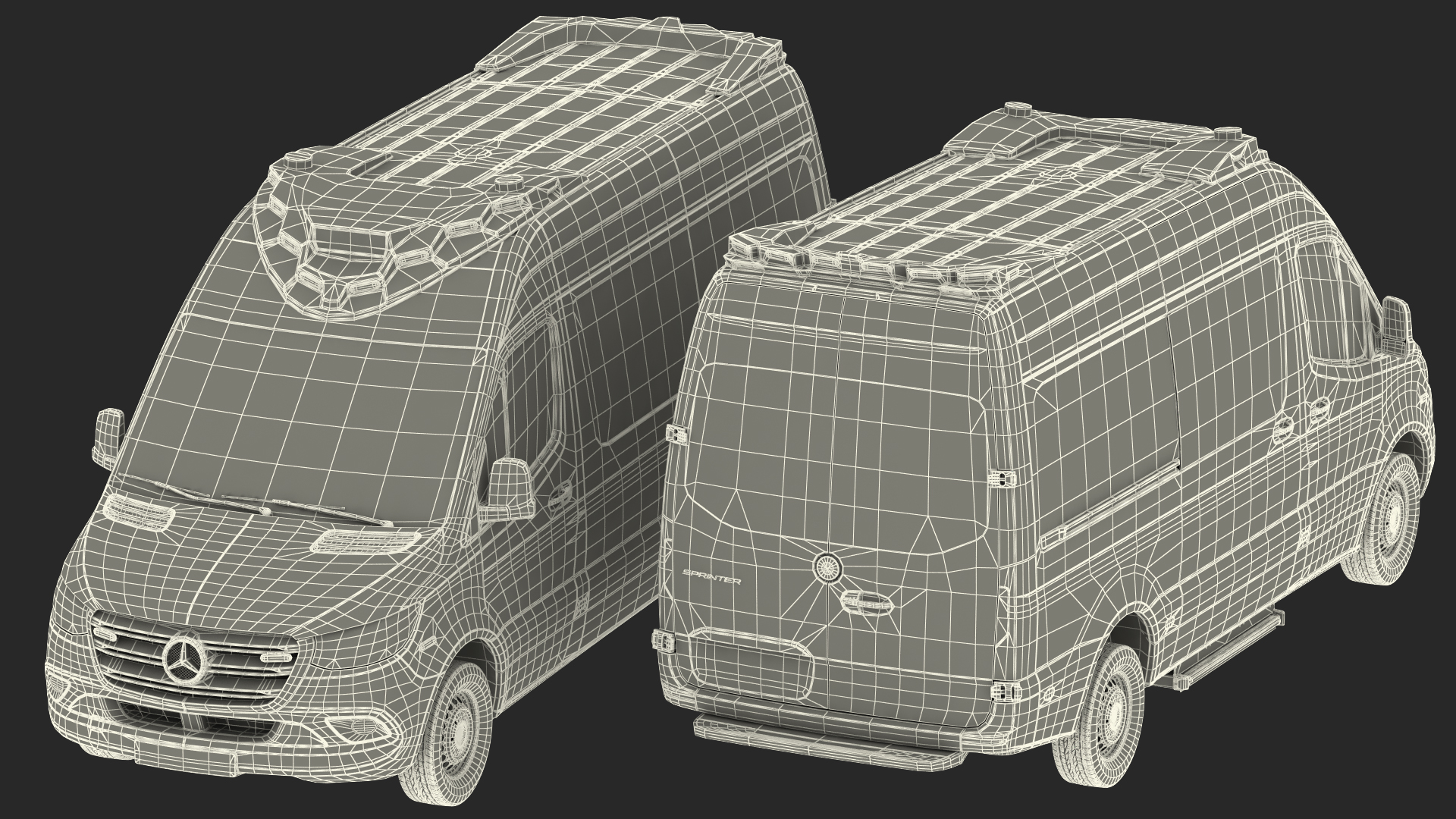 Mercedes Benz Sprinter Ambulance 3D