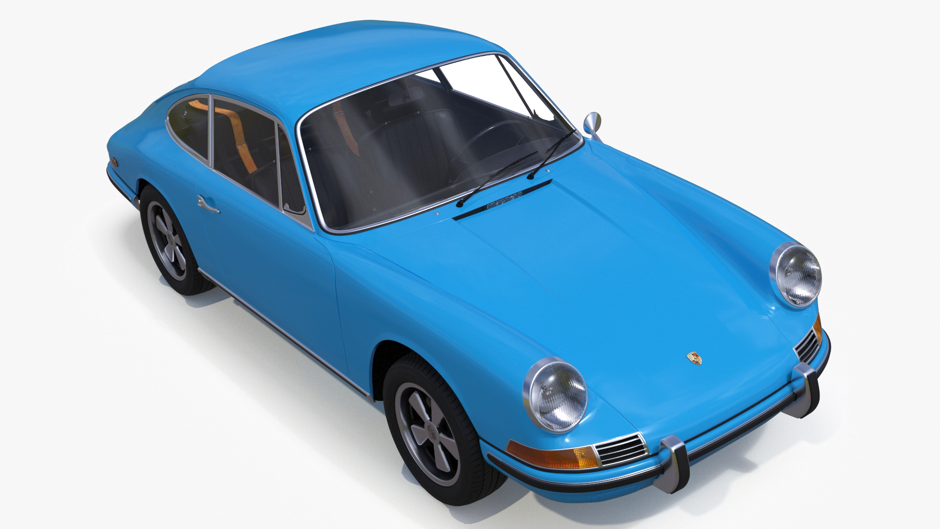 3D Porsche 911 1968 Blue