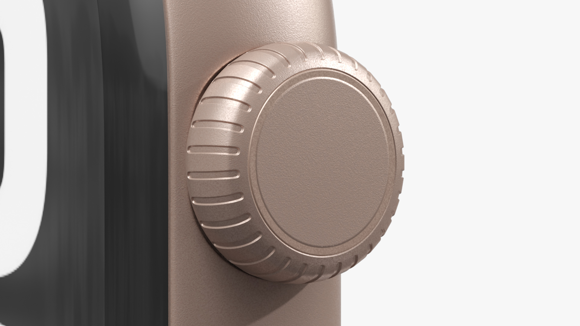 Apple Watch Series 10 Rose Gold with Rubber Strap and Display On 3D model