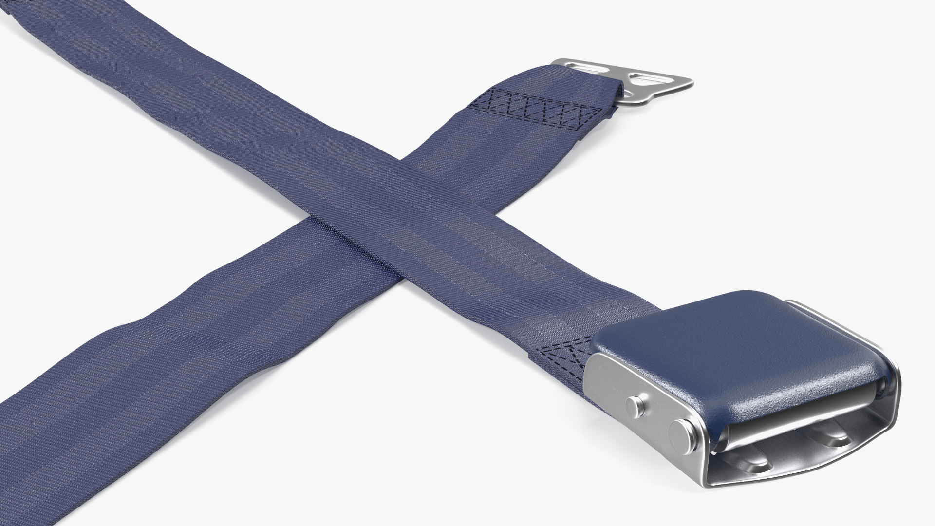 3D Airline Seat Belt Extender Type B Blue model