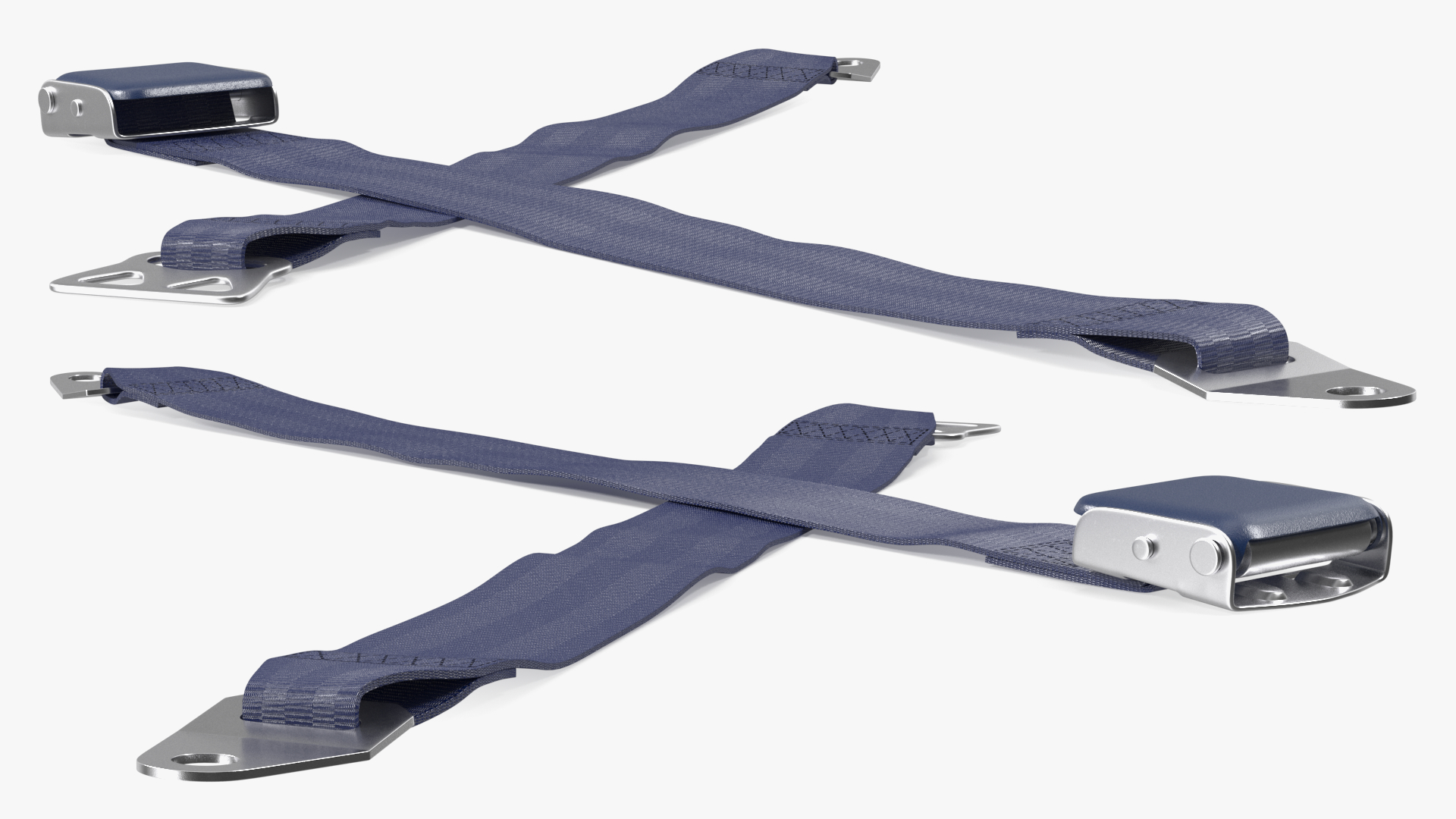 3D Airline Seat Belt Extender Type B Blue model