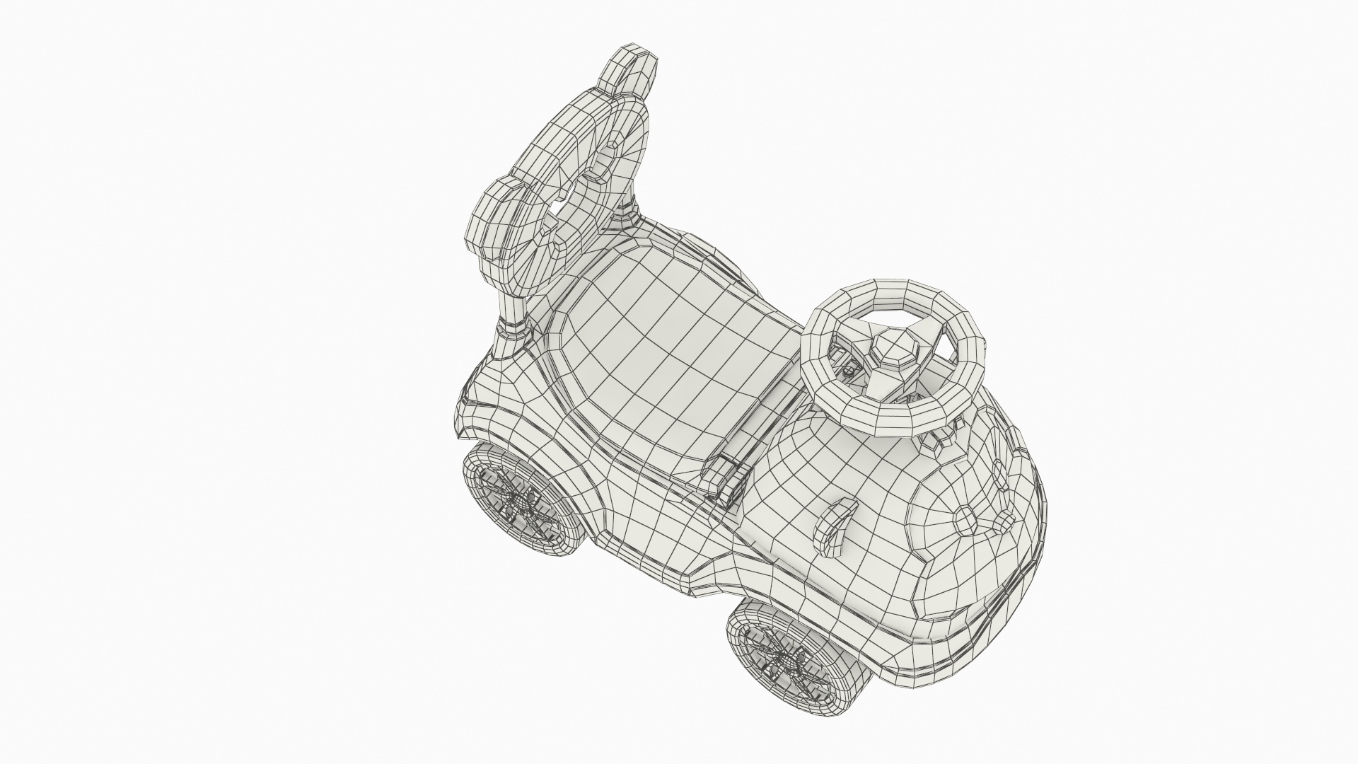 Baby Push Car with Steering Wheel Pink, view 12