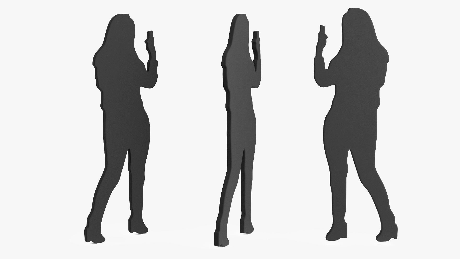 3D Woman Silhouette