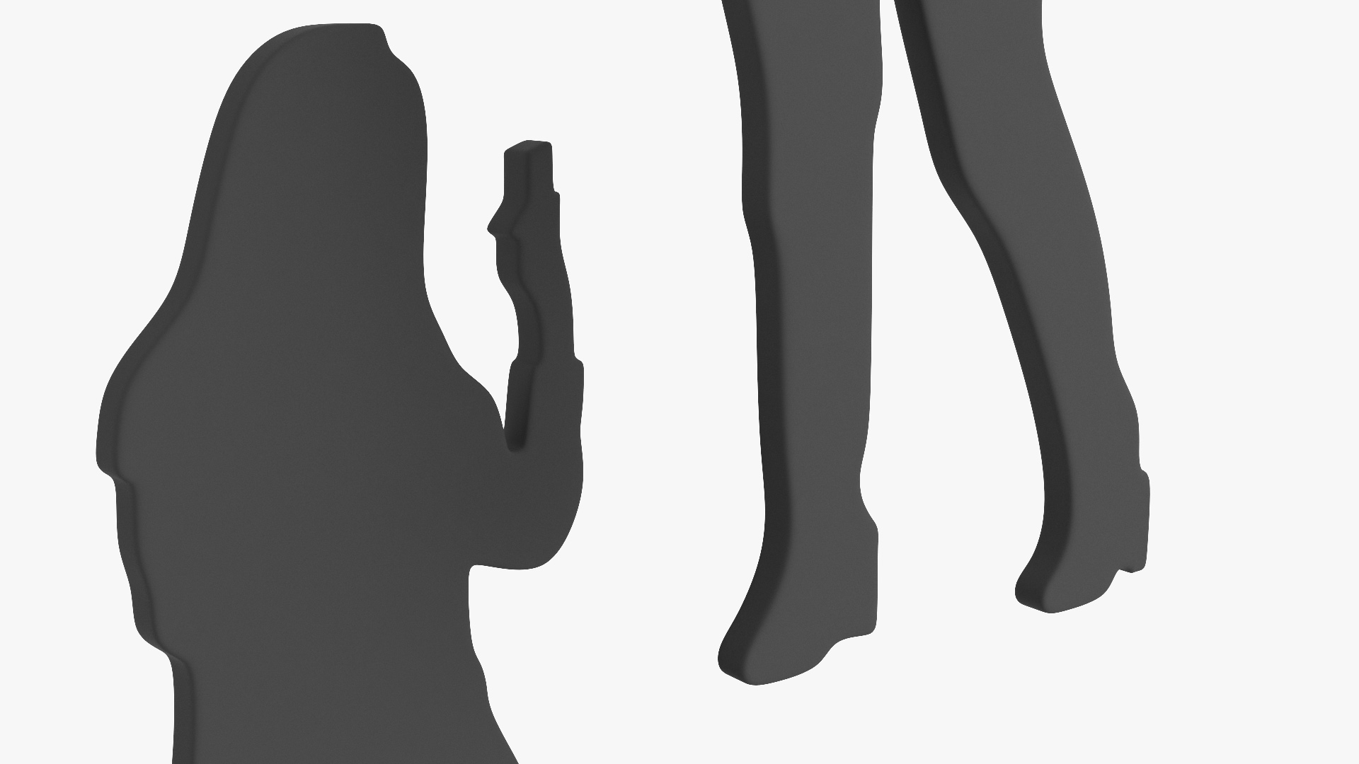 3D Woman Silhouette