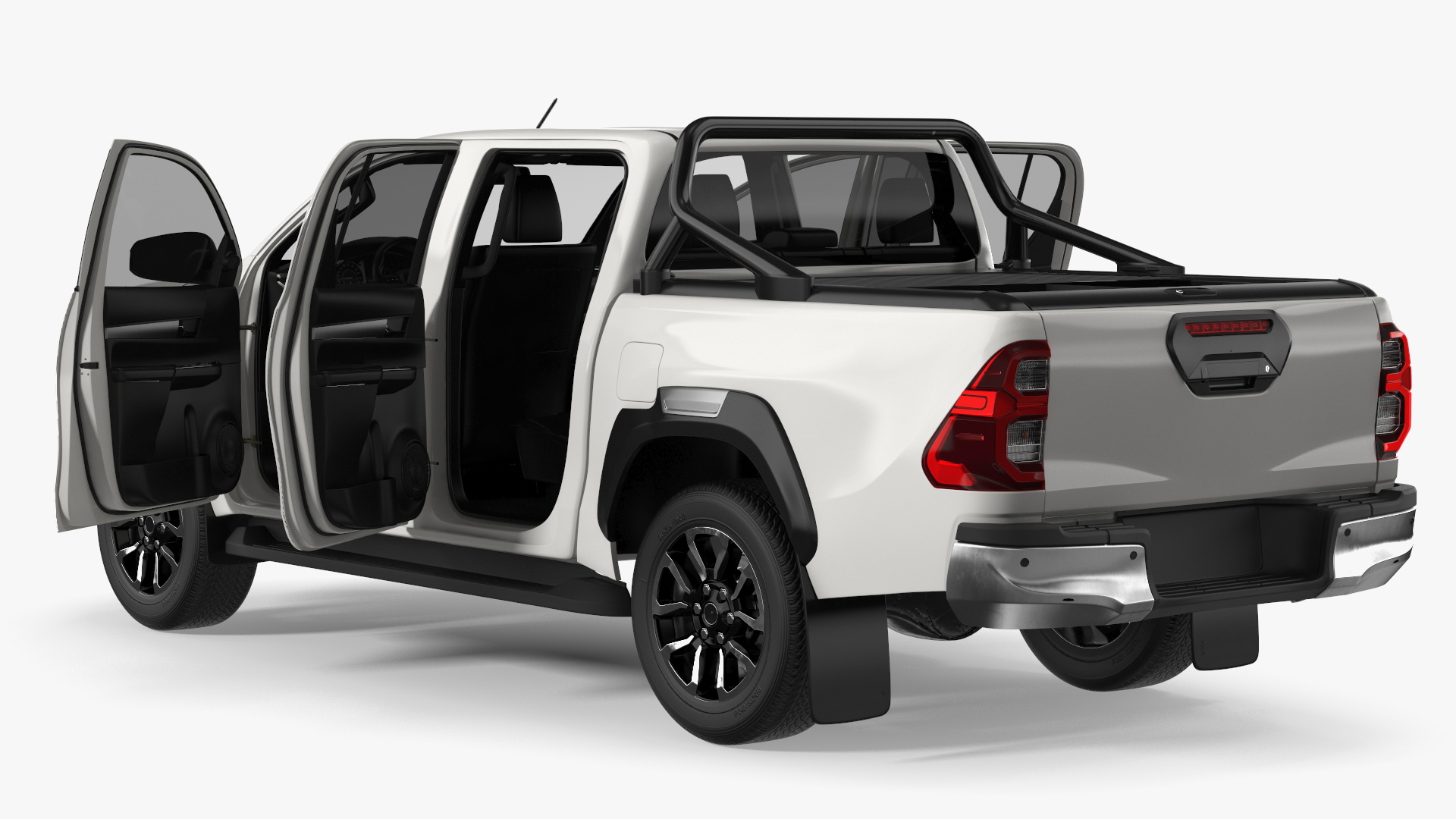 Pickup Truck Gas Station 3D model