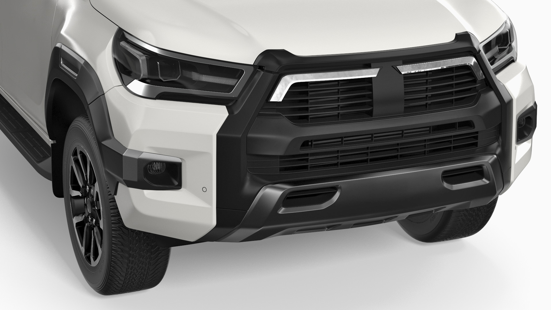 Pickup Truck Gas Station 3D model