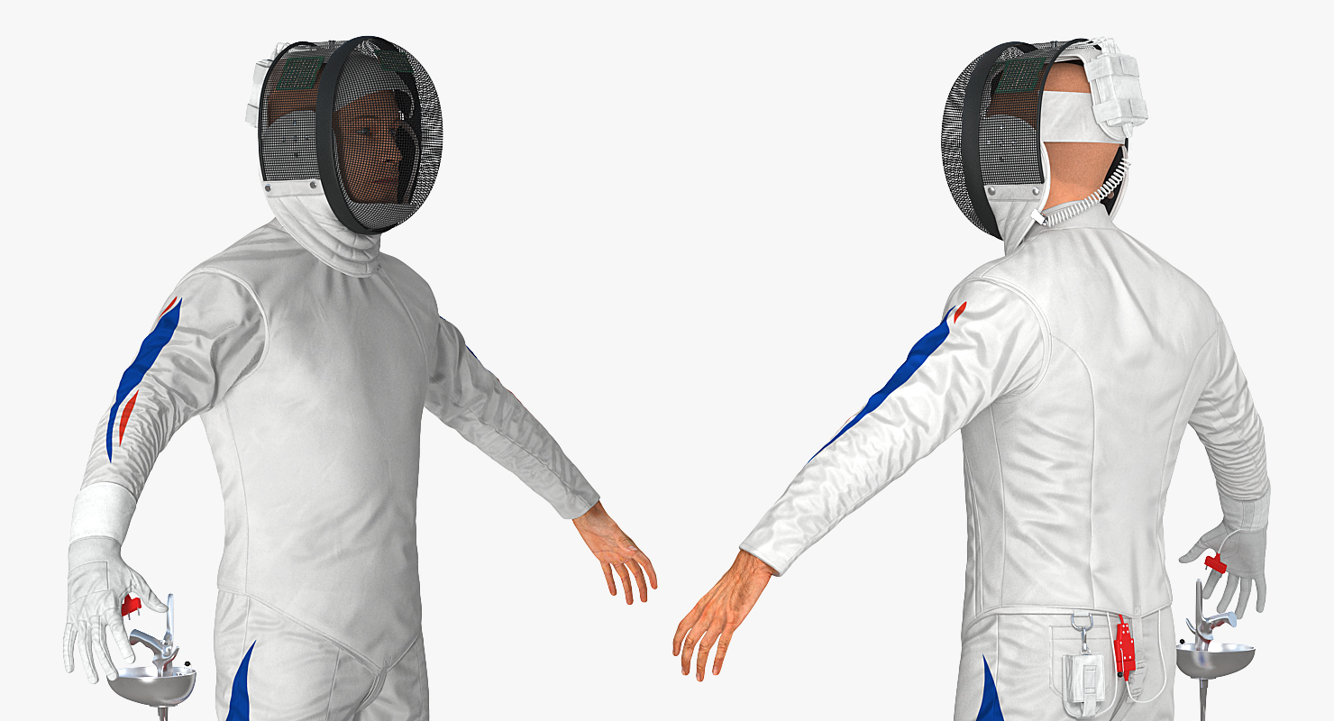 3D Fencer T Pose model