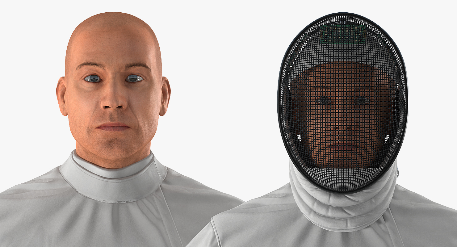 3D Fencer T Pose model