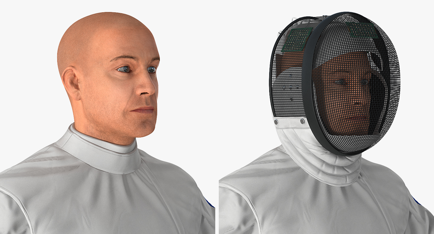 3D Fencer T Pose model