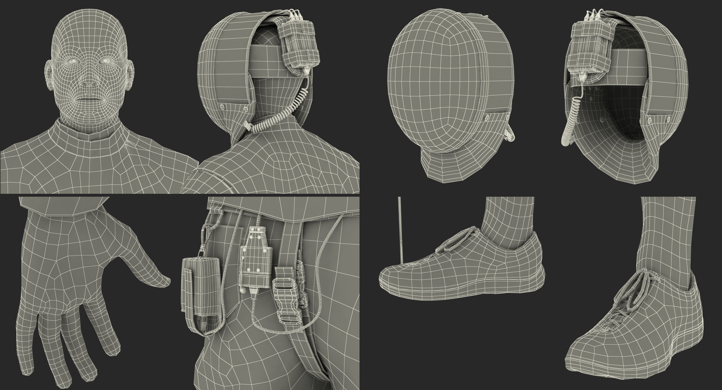 3D Fencer T Pose model
