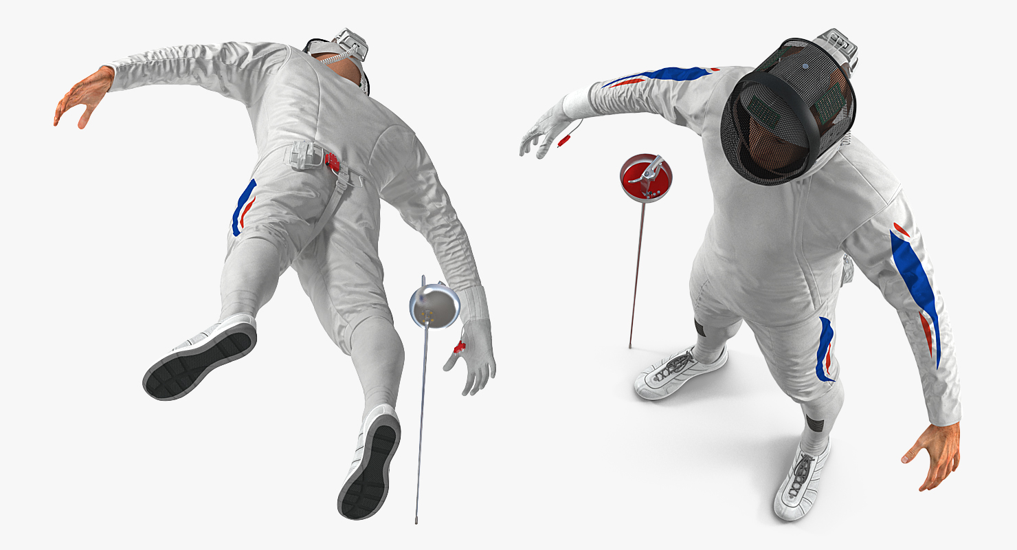 3D Fencer T Pose model