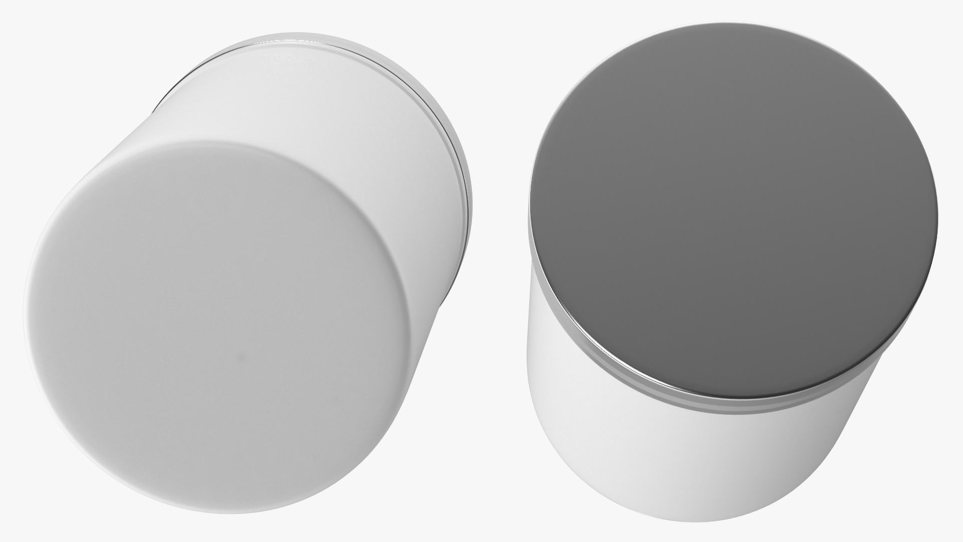 3D White Cosmetic Jar model