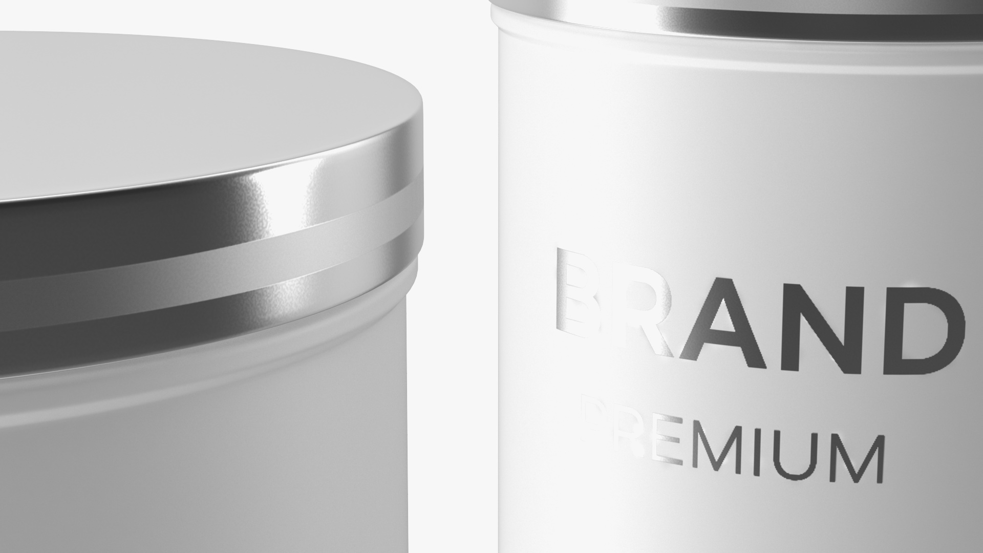 3D White Cosmetic Jar model