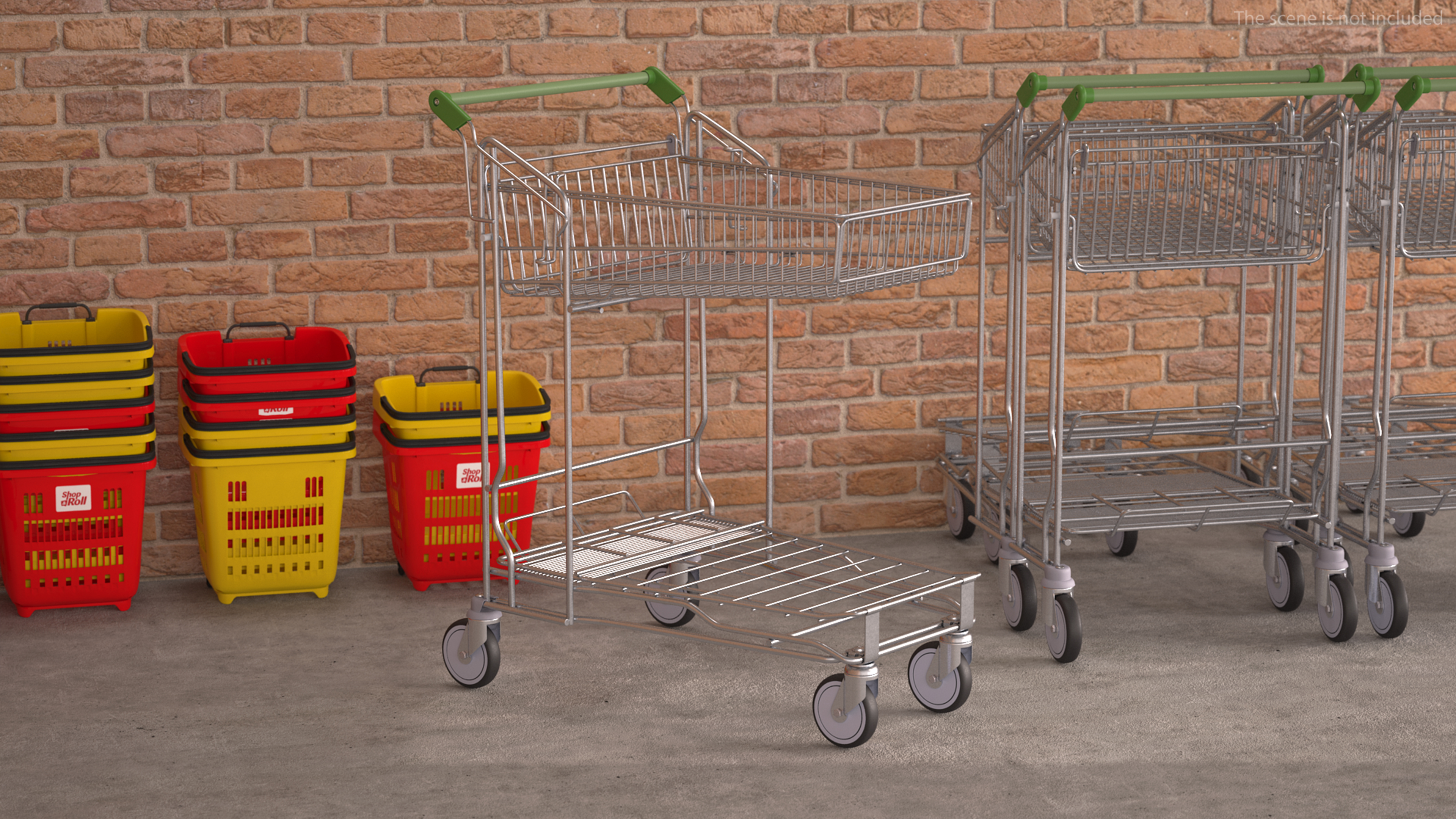 3D model Big Garden Centre Trolley