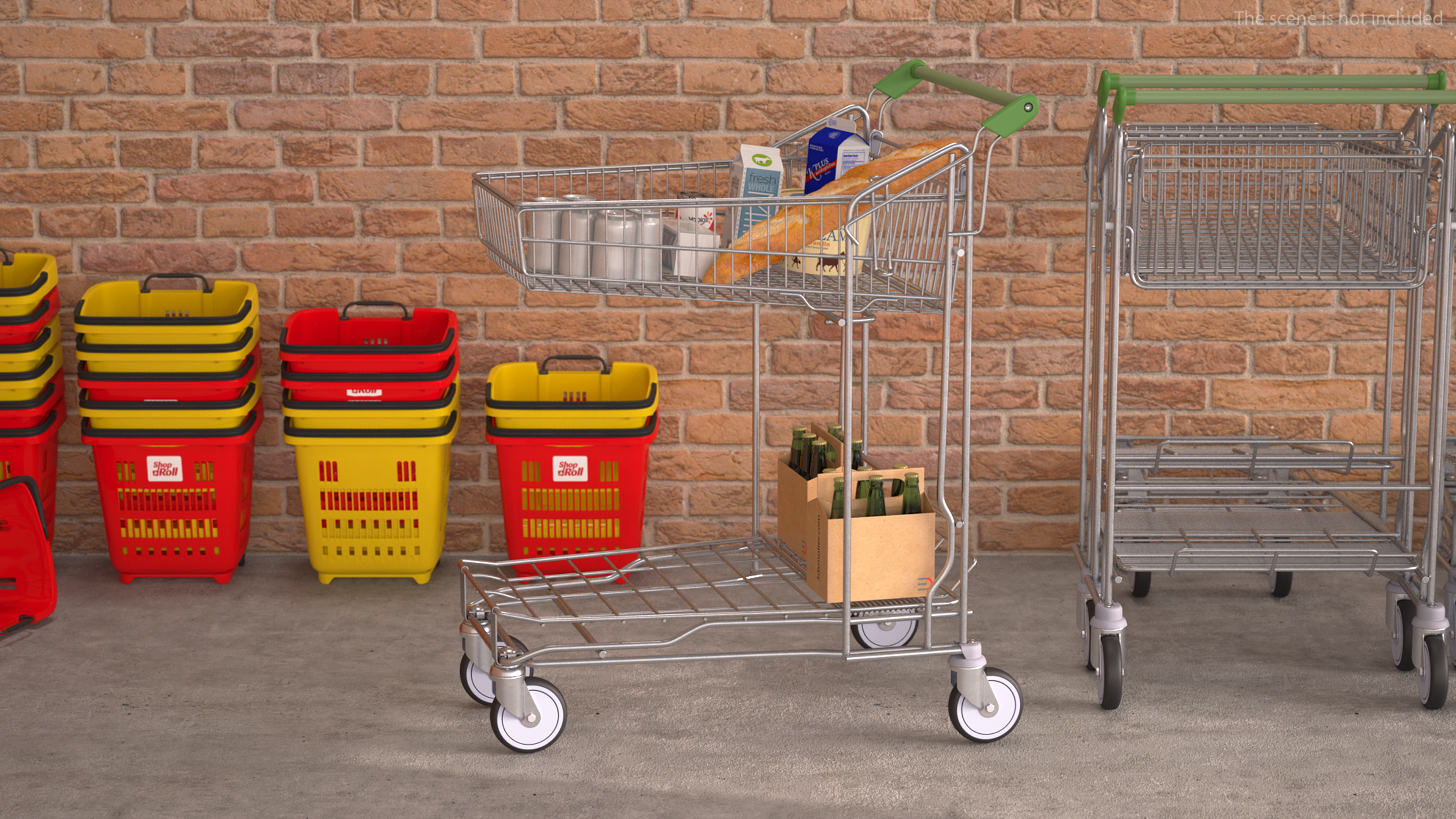 3D model Big Garden Centre Trolley