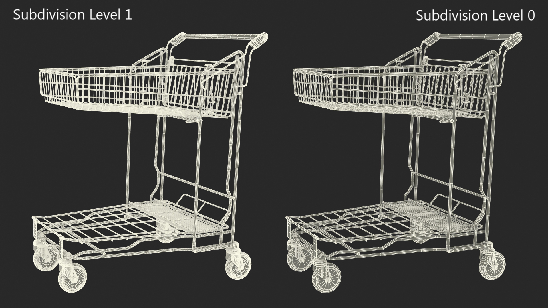 3D model Big Garden Centre Trolley