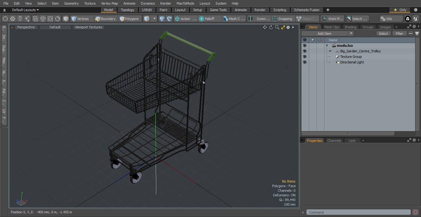 3D model Big Garden Centre Trolley