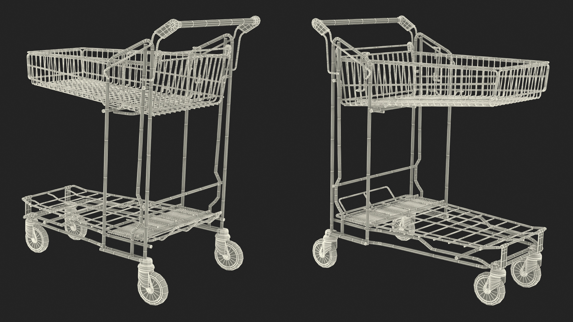3D model Big Garden Centre Trolley