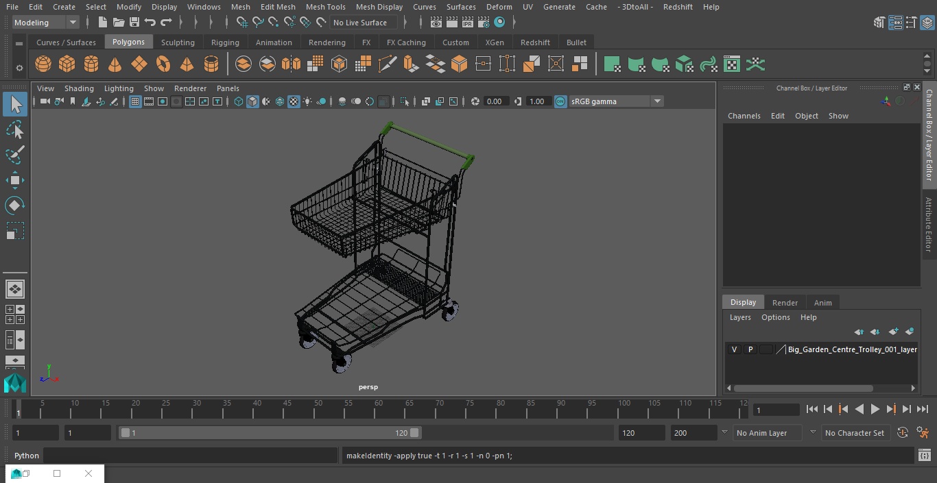 3D model Big Garden Centre Trolley