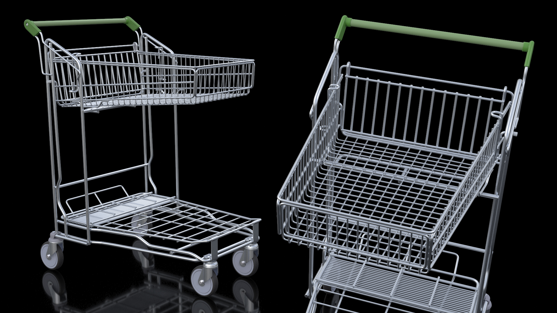 3D model Big Garden Centre Trolley