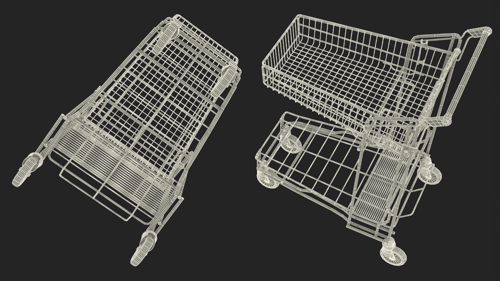 3D model Big Garden Centre Trolley