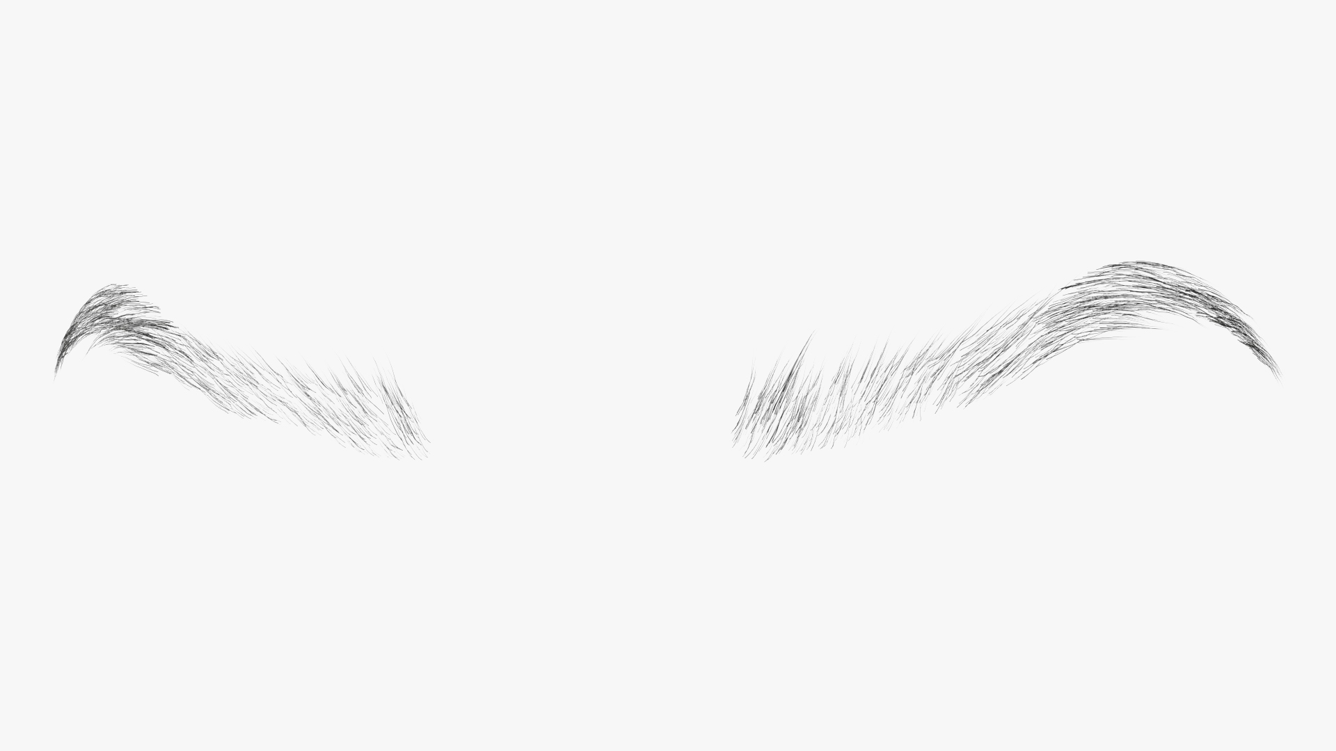 Straight Eyebrows 3D
