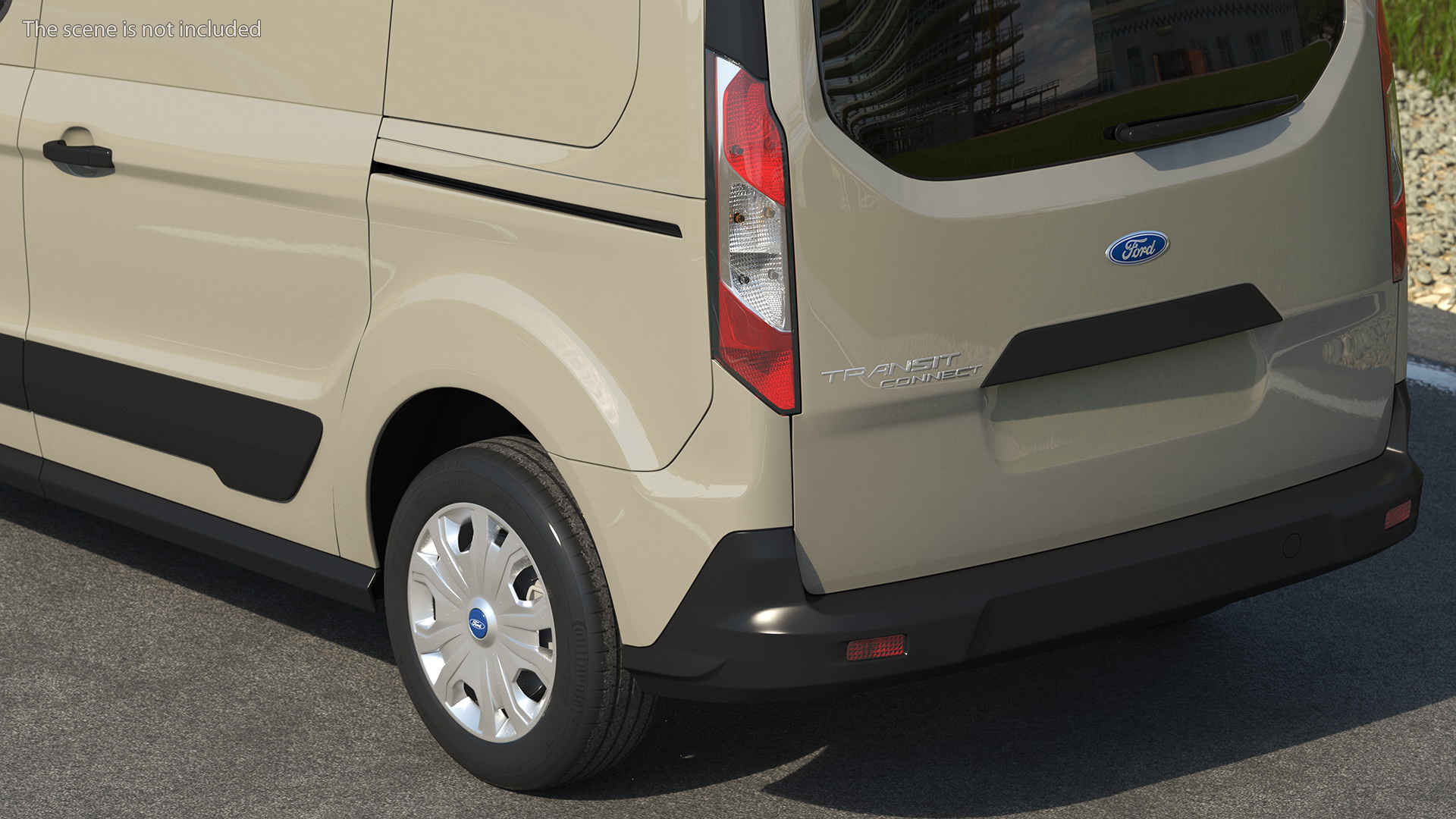 Ford Transit Connect Tailgate Gray 3D model