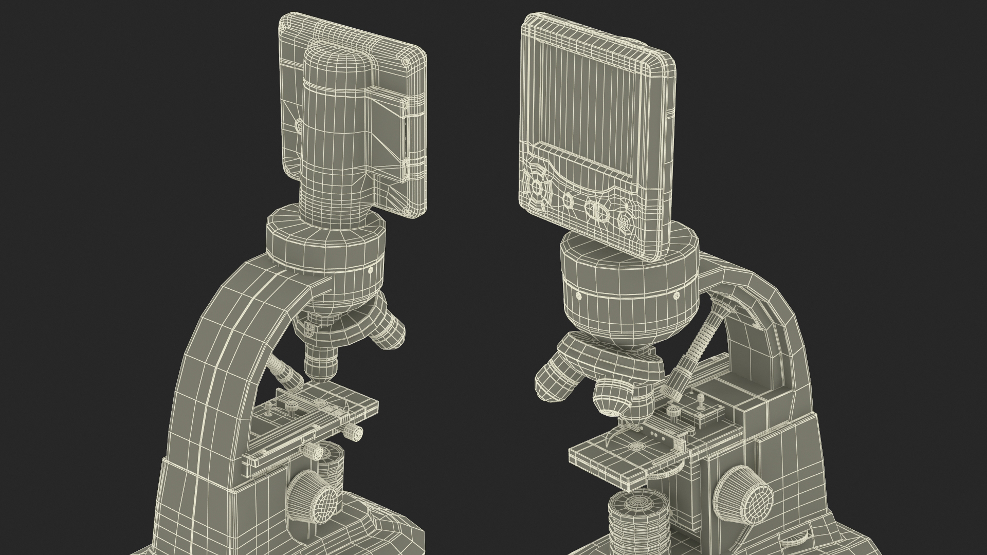 LCD Deluxe Digital Microscope 3D model