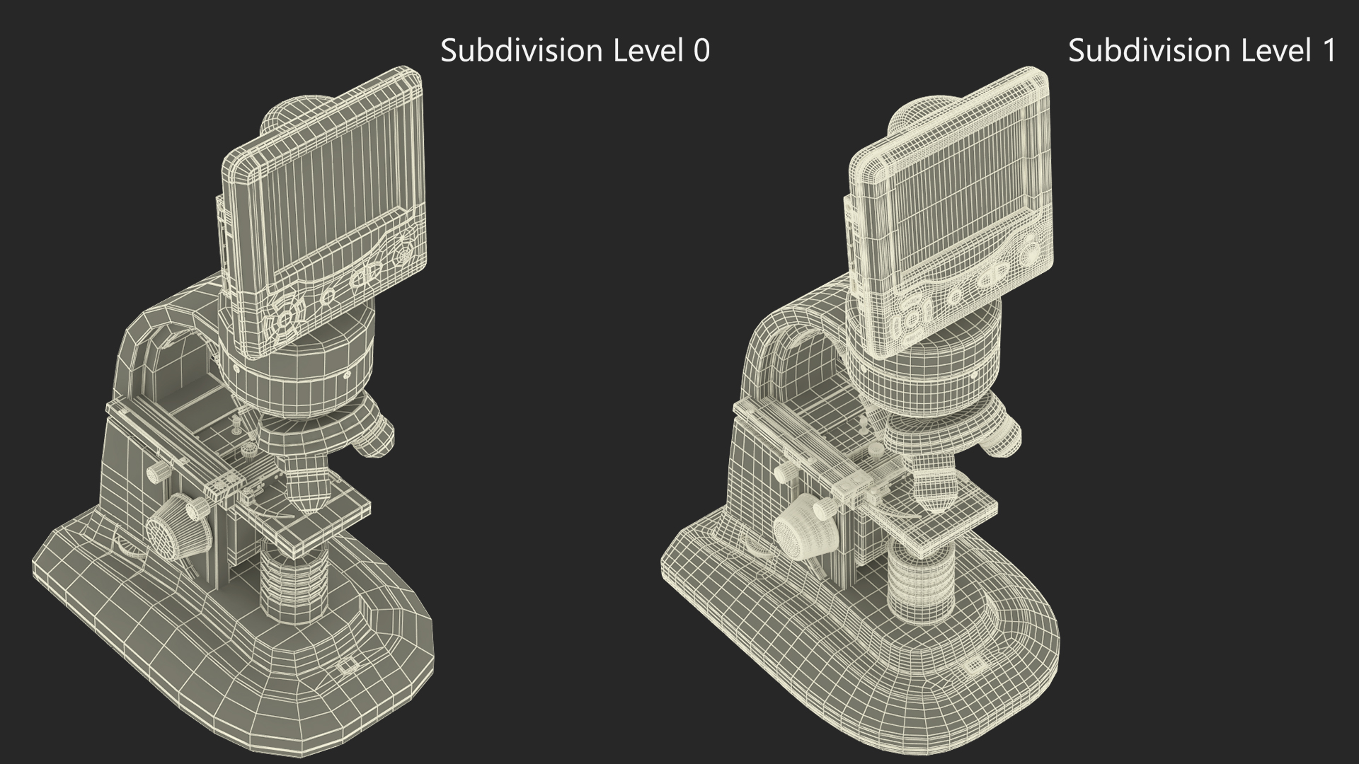 LCD Deluxe Digital Microscope 3D model