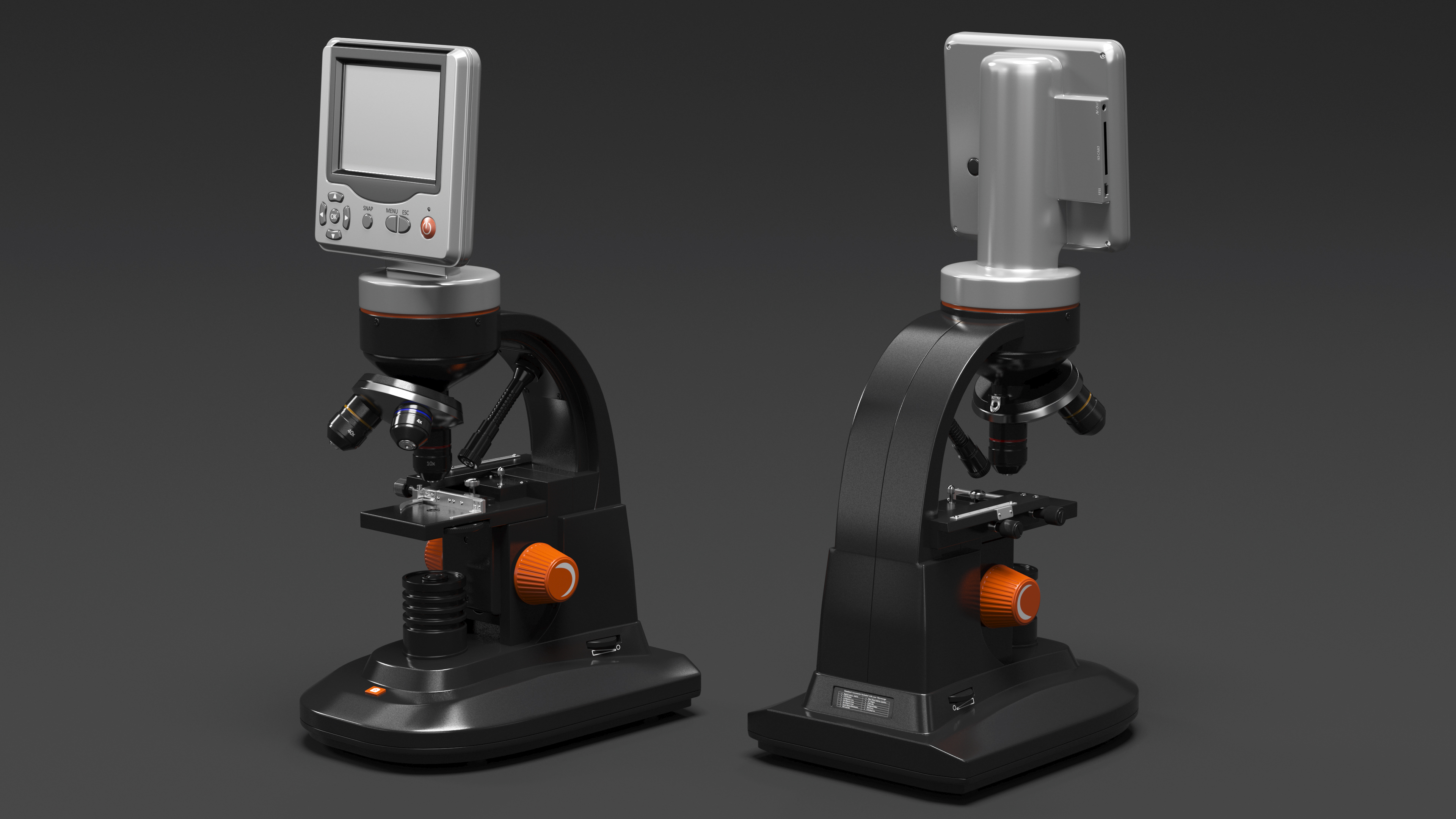 LCD Deluxe Digital Microscope 3D model