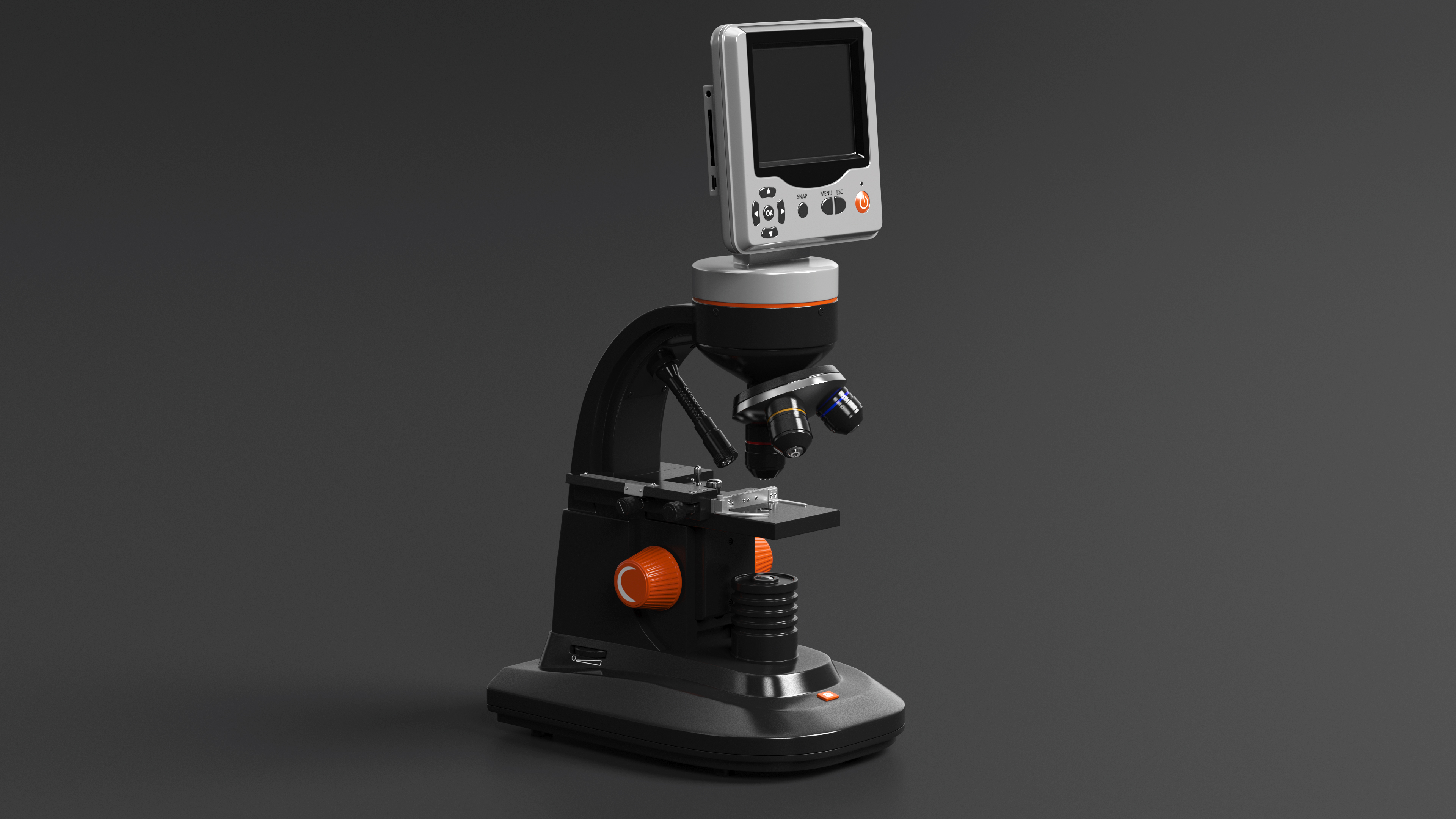 LCD Deluxe Digital Microscope 3D model