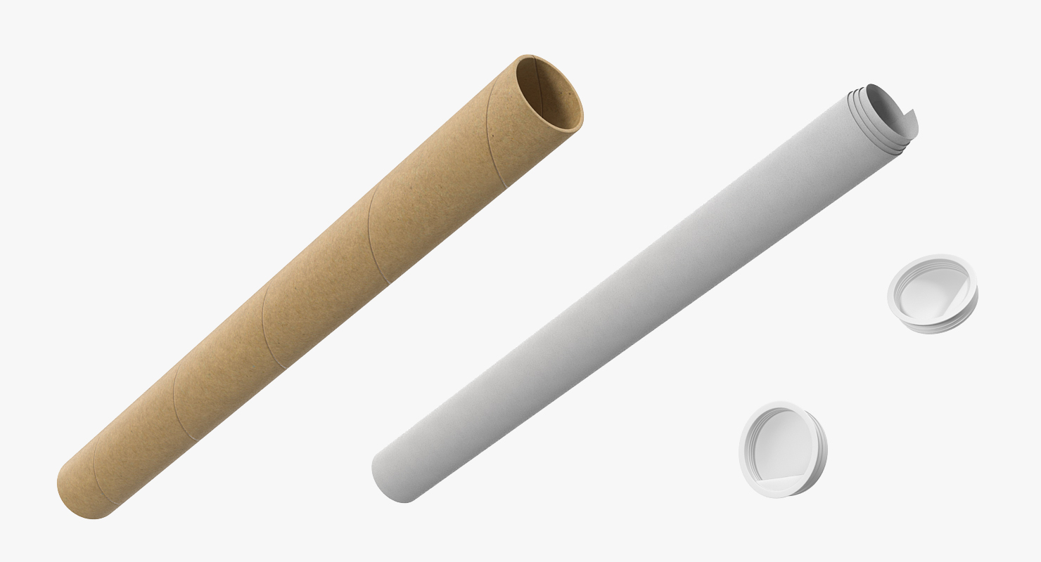 3D House Blueprints with Cardboard Tube