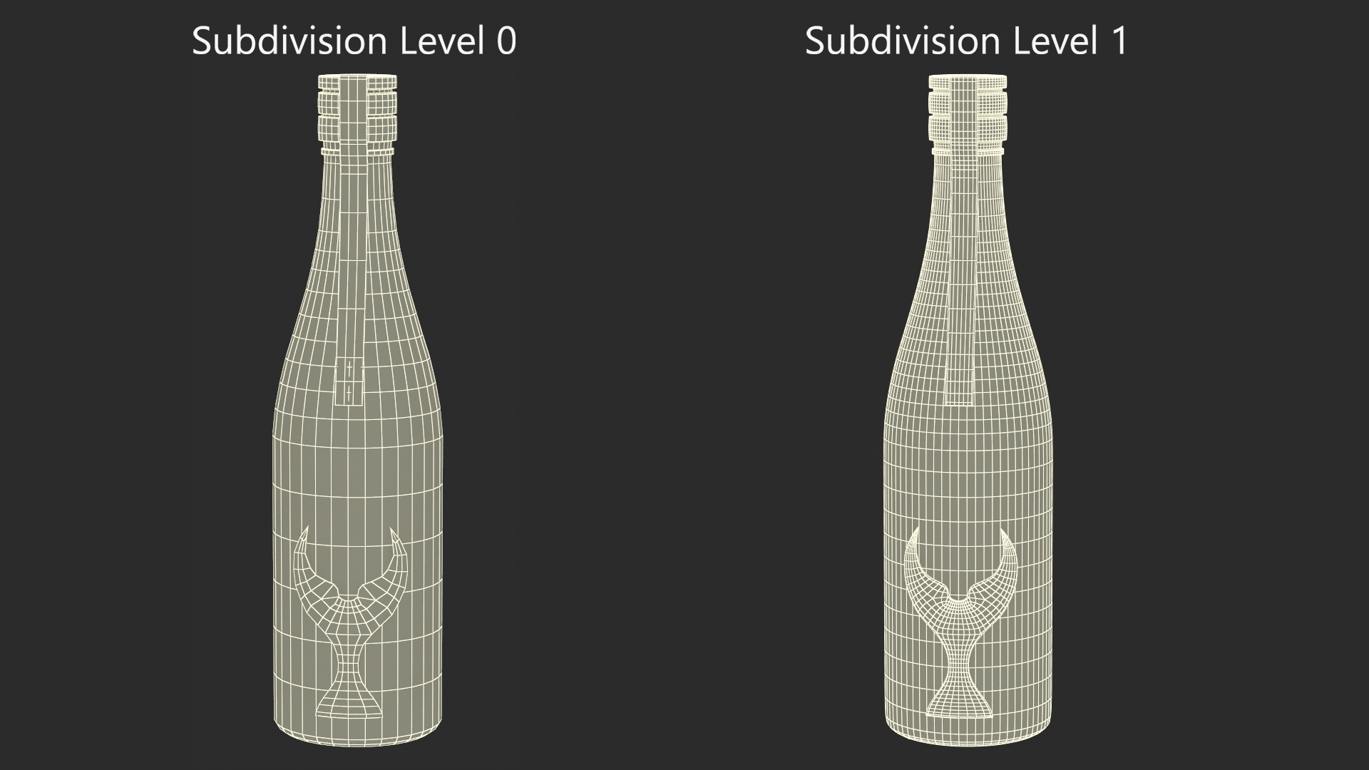 3D model Suigei Shuzo Junmai Daiginjo Mann Wine Bottle