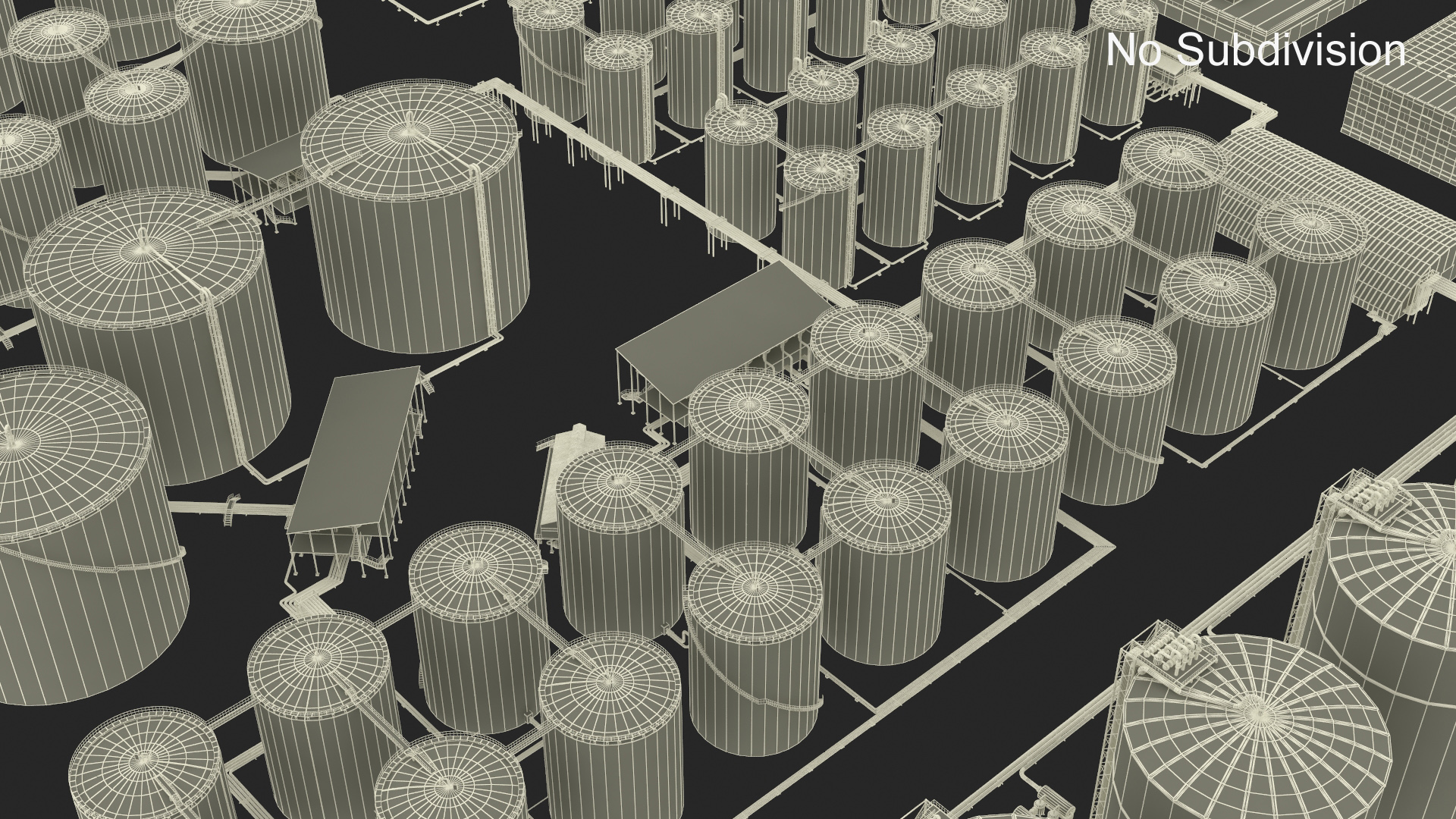3D Liquefied Natural Gas LNG Plant