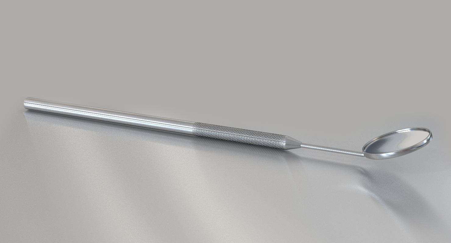 3D Dental Mirror model
