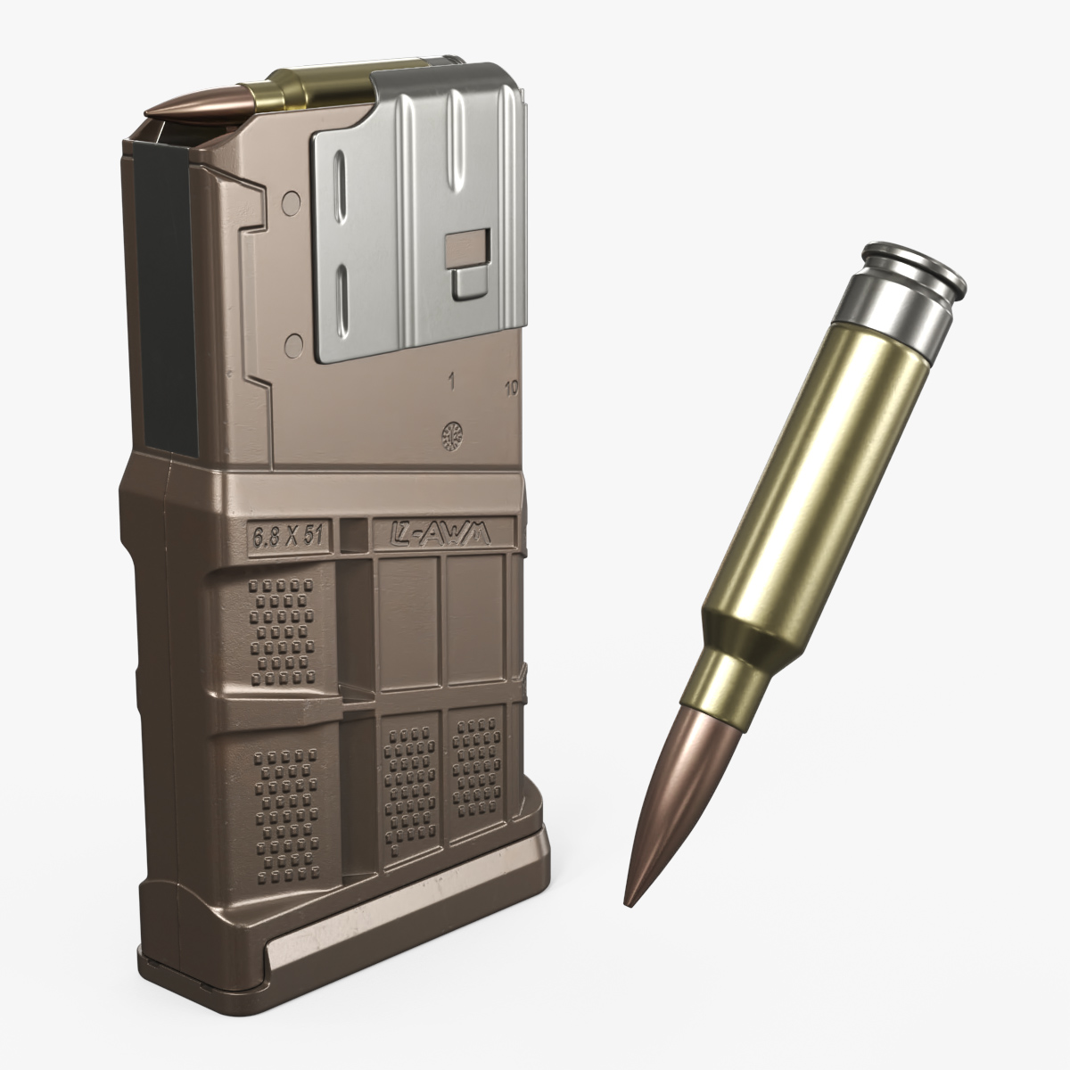 Lancer 277 Fury Rifle Magazine 3D model preview