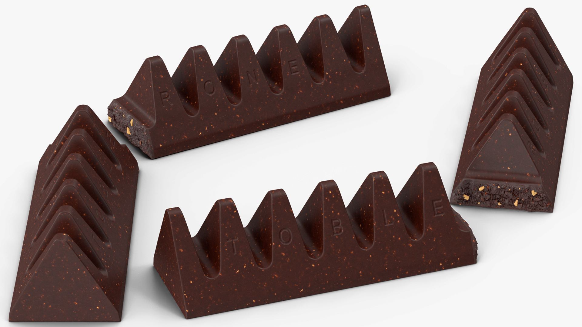 Toblerone Dark Chocolate Split Bar 3D model