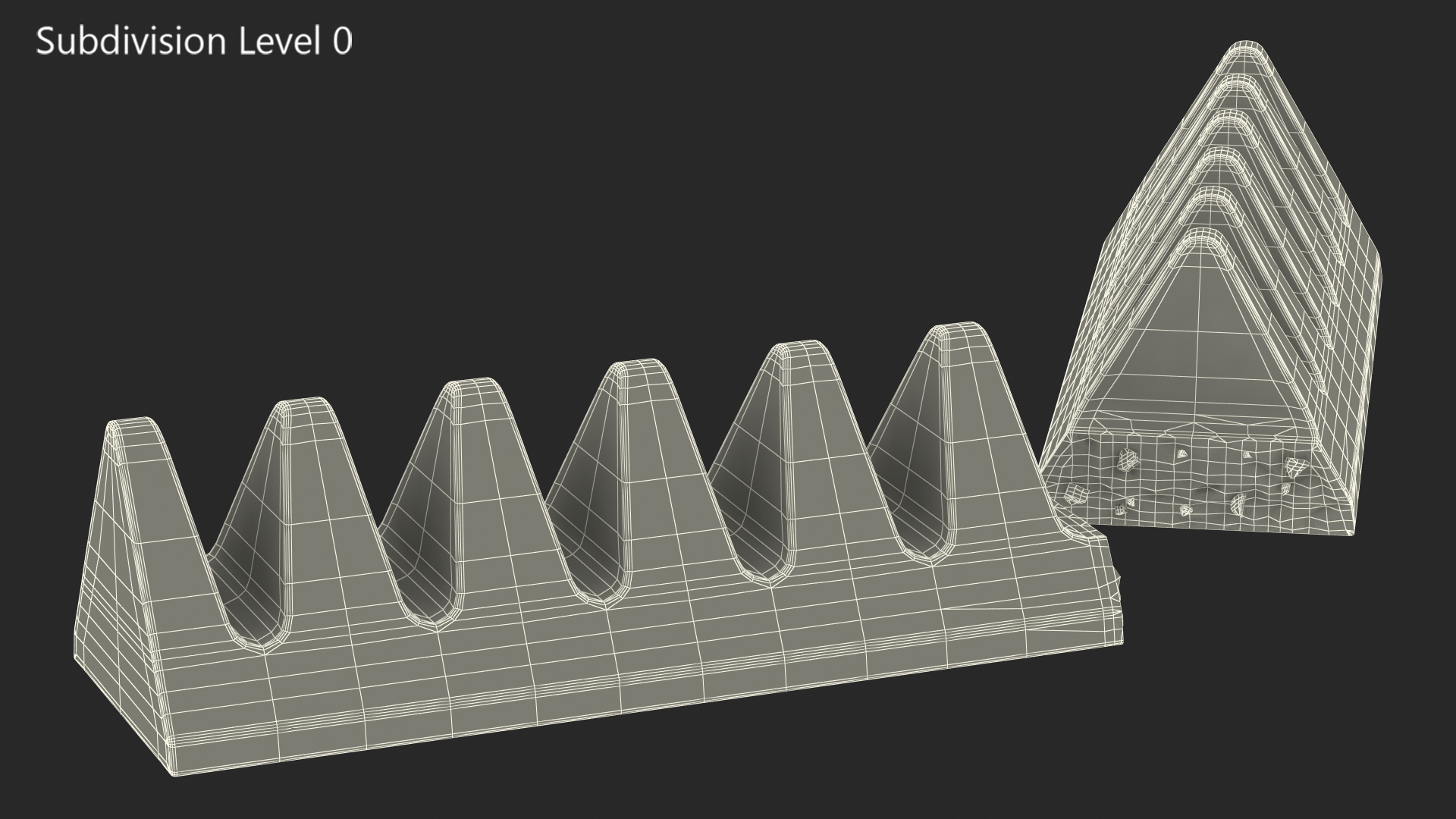 Toblerone Dark Chocolate Split Bar 3D model