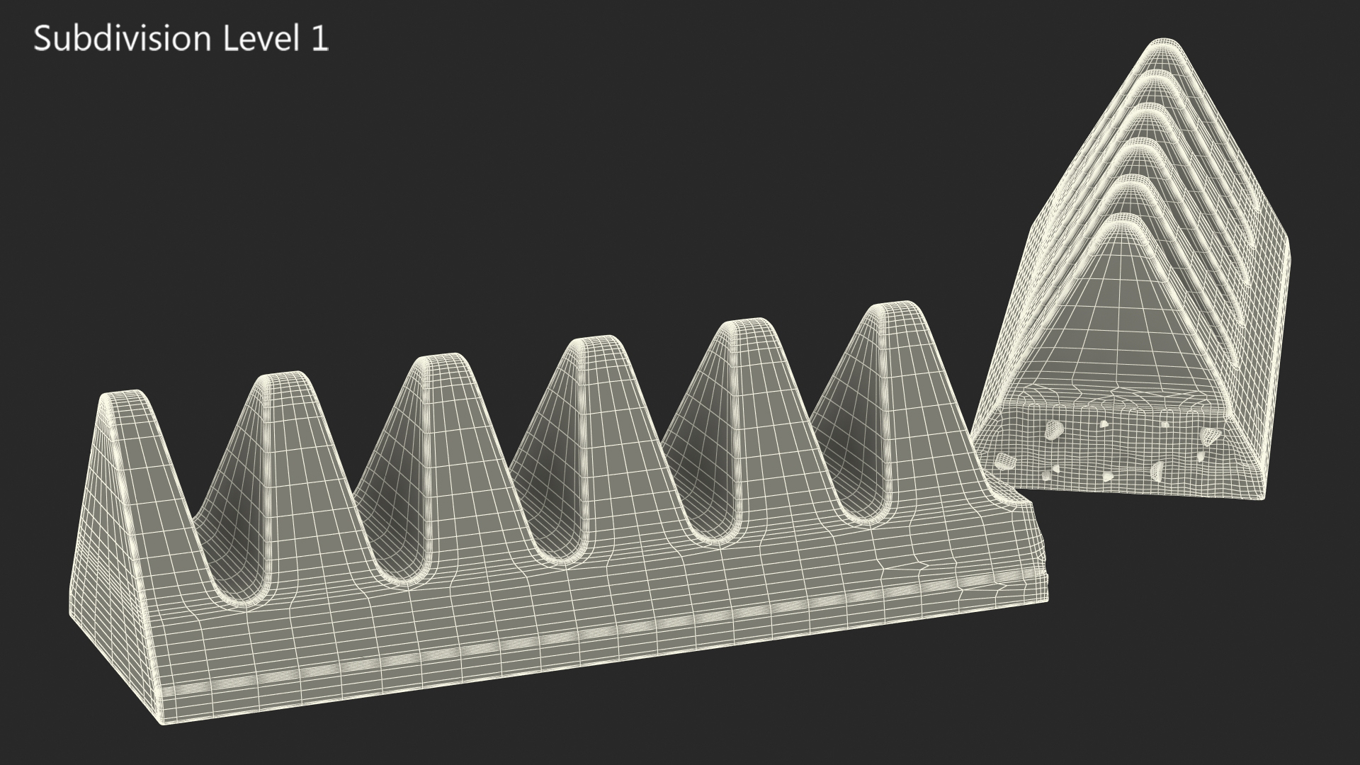 Toblerone Dark Chocolate Split Bar 3D model
