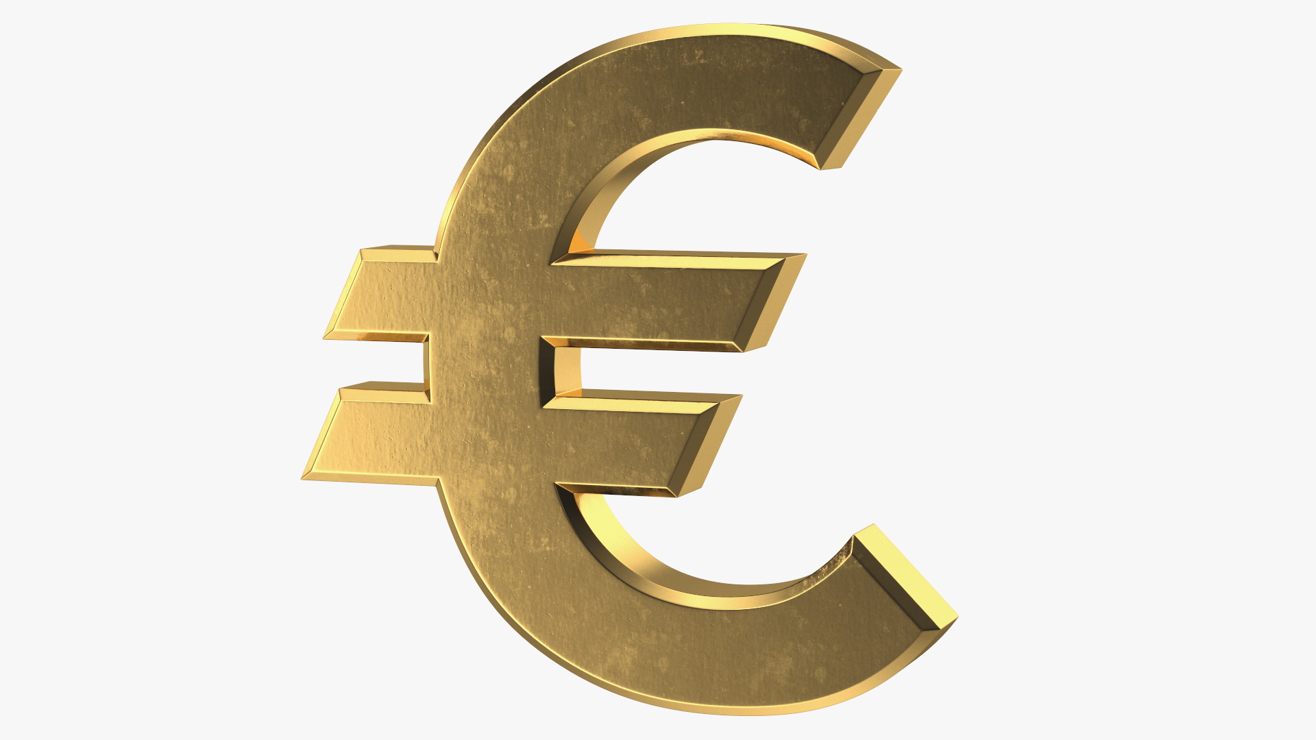 3D Golden Euro Sigh